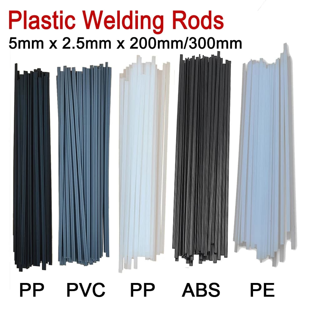 Plastic Welding Rods Set 200mm ABS PP PVC PE Car Bumper Repair Electrodes Sticks Soldering Accessories Hot Air Gun Welder Kit