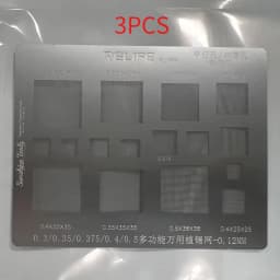 RELIFE Multi-Purpose BGA Stencil for 0.3/0.35/0.4/0.5/Parallel/45 Degree Hole Universal Solder BGA Reballing Stencil Solder Net