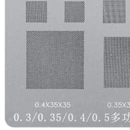 RELIFE Multi-Purpose BGA Stencil for 0.3/0.35/0.4/0.5/Parallel/45 Degree Hole Universal Solder BGA Reballing Stencil Solder Net