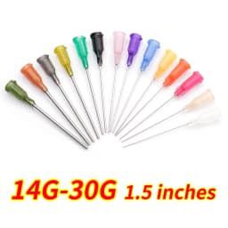 14G-30G 38mm Dispensing Needle Syringe Needle 1.5 Inch Dispensing Needle Used to Fill Liquids, Glue and Syringes