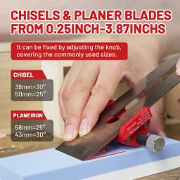 EZARC Chisel Honing Guide Tool, Knife Sharpeners,Chisel Sharpening Jig for Chisels 1/4" to 2-1/2" and Planes 1/4" to 3-7/8"