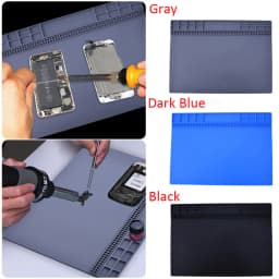 Heat Insulation Silicone Pad Desk Mat Maintenance Platform For BGA Soldering Repair Station Repair Tools Grey/Black/Darkblue