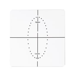 Dental Rubber Dam Punch Hole Positioning Board Barrier Template Dental Lab Instrument Tool