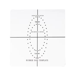 Dental Rubber Dam Punch Hole Positioning Board Barrier Template Dental Lab Instrument Tool