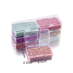 80g/Box Color Irregular Resin Filling Crushed Glass Stones For DIY Epoxy Resin Mold Jewelry Making Crystal Nail Art Decoration