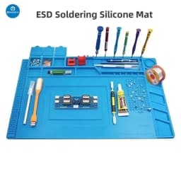 Antistatic Blanket Heat Insulation Thick Durable Silicon Soldering Mat for PC Phone Station Mat BGA Soldering Repair Tool