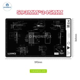 Antistatic Blanket Heat Insulation Thick Durable Silicon Soldering Mat for PC Phone Station Mat BGA Soldering Repair Tool