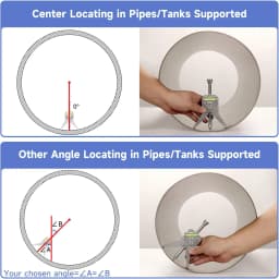 Manual Tube Marker Centering Tool Safety Pipe Center Finder Y-Type 4 Inch Safety Pipe Marker Centering Head Tool