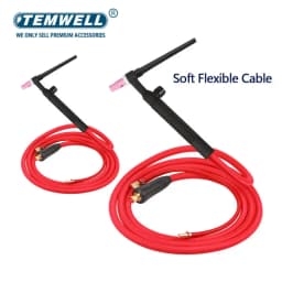 WP17 WP17FV Welder Gun TIG Welding Torch 150A 3m/ 5m/Soft Hose Flexible Gas Valve Quick Connector DKJ10-25 35-50 Wholesale