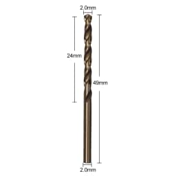 1mm-13mm Cobalt HSS Drill Bit M35 For Stainless Steel Drilling Metalworking Electric Drill Bit Drill Manual Drill Chuck