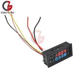 Voktta M4430 DC 100V 200V 10A Electronic Digital Voltmeter Ammeter 0.28'' LED Display Voltage Regulator Volt AMP Meter Tester