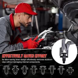 Car Clip Pliers Panel Clip Removal Pliers Spring Loaded Fastener Removal Tool for Removing Automotive Fasteners Clips Door Panel