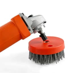 1PC 4 Inch 110mm Abrasive Wire Nylon Cup Brush for Stone Marble Granite Metal Wood Polishing Cleaning Polishing Antiquing Brush