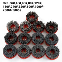 1PC 4 Inch 110mm Abrasive Wire Nylon Cup Brush for Stone Marble Granite Metal Wood Polishing Cleaning Polishing Antiquing Brush