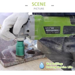 FACHICH 1pc M14 Dia20/25/35/40/45/50/68/75mm Welded Drill Core Bits Wet Drilling Marble Tile Ceramic Crowns Masonry Hole Saw