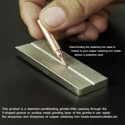 AMAOE M40 Gold Steel Whetstone for Tweezers Correcting Repair Blade Soldering Tips Double Sided Polishing Grinding Tool Repair