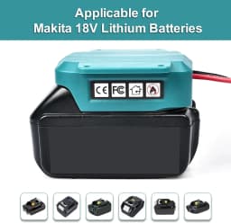 Power Wheels Battery Adapter Compatible for Makita 18V BL1830 BL1840 Power Convertor for DIY RC Toys