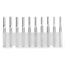 10pcs PCB Corn End Milling Cutter 0.5-3.175mm, 3.175mm (1/8) Shank Hard Alloy PCB Milling Cutter CNC Cutting Milling Cutter