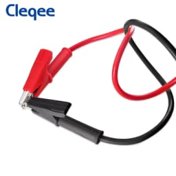 Cleqee P1024 5pcs Dual Alligator Clip Test Lead Crocodile Clamp Cable Wire 1M/2M/3M/5M Multimeter Electronic Testing HAVC Tool
