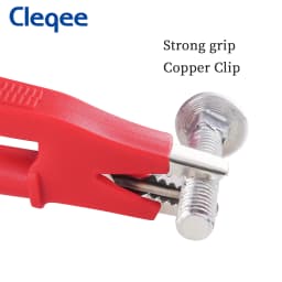 Cleqee P1024 5pcs Dual Alligator Clip Test Lead Crocodile Clamp Cable Wire 1M/2M/3M/5M Multimeter Electronic Testing HAVC Tool