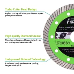 FACHLICH 1/2/5pcs 4/4.5/5inch Super-Thin Turbo Cutting Saw Blades Ceramic Tile Granite Marble Cutting Disc 105/115/125mm