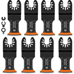 8/10Pcs Japanese Oscillating Saw Blades HighCarbon teel Bi-Metal Curved edge Multitool Blades Sharp Wear Resistant Cutter Blade