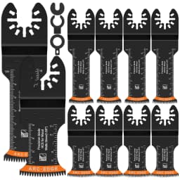 8/10Pcs Japanese Oscillating Saw Blades HighCarbon teel Bi-Metal Curved edge Multitool Blades Sharp Wear Resistant Cutter Blade