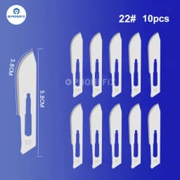 10pcs Carbon Steel Carving Scalpel Knife 10# 21# 23# 24# 25# Surgical Blades DIY Cutting Motherboard BGA Repair Surgical Knife