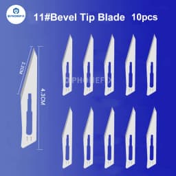 10pcs Carbon Steel Carving Scalpel Knife 10# 21# 23# 24# 25# Surgical Blades DIY Cutting Motherboard BGA Repair Surgical Knife