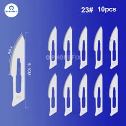 10pcs Carbon Steel Carving Scalpel Knife 10# 21# 23# 24# 25# Surgical Blades DIY Cutting Motherboard BGA Repair Surgical Knife