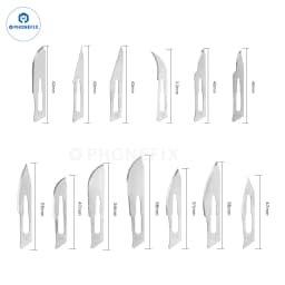 10pcs Carbon Steel Carving Scalpel Knife 10# 21# 23# 24# 25# Surgical Blades DIY Cutting Motherboard BGA Repair Surgical Knife