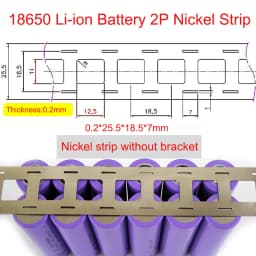 1M/2M Nickel Strip 2P Nickel Strips For 18650/21700 Lithium Battery Welding Tape Nickel Plated Belt