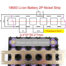 1M/2M Nickel Strip 2P Nickel Strips For 18650/21700 Lithium Battery Welding Tape Nickel Plated Belt