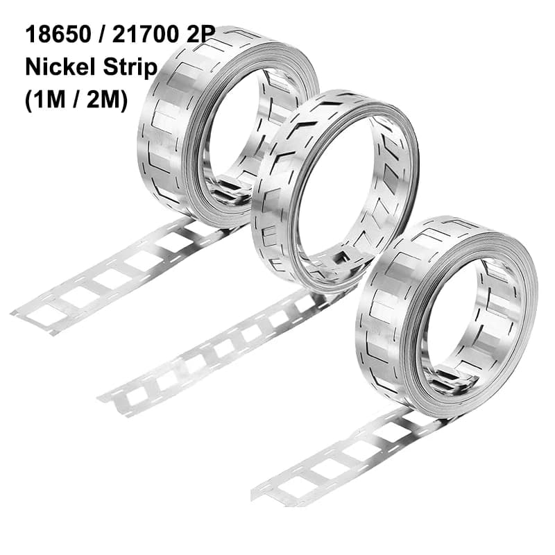 1M/2M Nickel Strip 2P Nickel Strips For 18650/21700 Lithium Battery Welding Tape Nickel Plated Belt