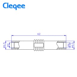 Cleqee P7023 10pcs 4mm Banana Socket Female Adapter Extension Insulated Banana Plug Coupler