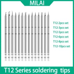 T12 Set Soldering Iron Tips Welding Tools T12-I ILS JL02 KU K BC2 D16 Electric Soldering Iron For Hakko FX951 Rework Station