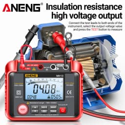 ANENG MH13 Ohm Voltage Tester Digital Multimeter Megometro Insulation Earth High Resistance Meter Tester Megohmmeter Tool