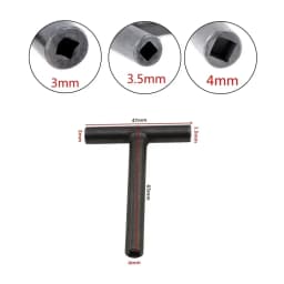 1Pcs T Type Wrench Valve Screw Clearance Adjusting Spanner 3mm 3.5mm 4mm Square Hexagon Wrench For Motorcycle Scooter