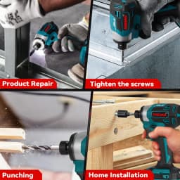 ONEVAN 600N.m Brushless Electric Screwdriver 5-Speed Cordless Electric Impact Driver Kit Drill Tool For Makita 18V Battery Pin