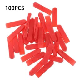 100pcs Tile Spacers Plastic Tile Leveling System Reusable Laying Level Wedges Red Leveler Wall Flooring Tiling Tools Replacement