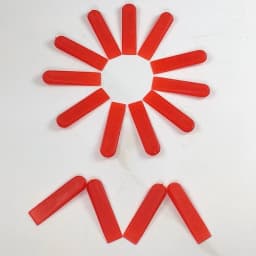 100pcs Tile Spacers Plastic Tile Leveling System Reusable Laying Level Wedges Red Leveler Wall Flooring Tiling Tools Replacement