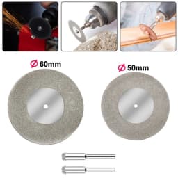 Mini Diamond Cutting Disc Set For Rotary Accessories 40 50 60mm Diamond Grinding Wheel Rotary Circular Saw Blade Abrasive