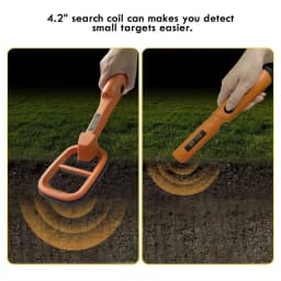 Treasure Hunter GT120 Handheld Diving Metal Detector Pinpointer Pointer Probe Waterproof Metal Pinpointing 4.2" Search Coil