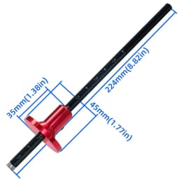 Woodworking Scriber-Wood Marking Tools With Inch & MM Scale, Wheel Marking Gauge-Parallel Line Drawing Mortise Measuring Tool