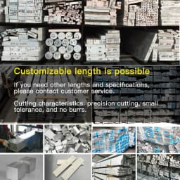 Aluminum Flat Bar Thickness 3-20mm, Width 10-60mm, Length 300mm 500mm, Aluminium Alloy Plate Metal Solid Square Strip