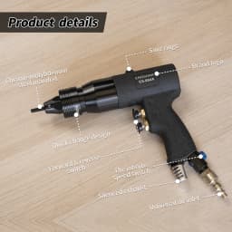 HIFESON Self-Lock Pneumatic Rivet Nut Guns Insert Thread Pull Setter Riveters For Aluminum And Iron Nuts
