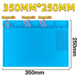 Silicone Soldering Mat ESD Antistatic Heat Insulation Motherboard Electronics Phone Repair Maintenance Working Platform Pad