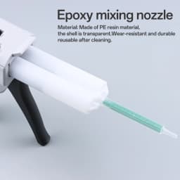 250pcs Epoxy Mixing Nozzle, Static Mixing Nozzle Head, Mixing Tube, Suitable for AB Glue Gun Applicator Static Mixer