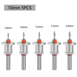 Adjustable Countersink Drill Bits 8mm Shank Drill Bit Set Screw Woodworking Chamfer Tool Quick Change 2.8mm 3mm 3.2mm 3.5mm 4mm