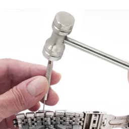 Round Head Hammer Pocket Mini Knock for Watch Band Watch Strap Bracelet Repair Multi-Function Installation Tool